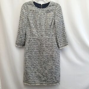 J. Crew Fringe Tweed Dress size 6